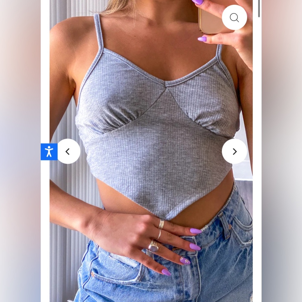 American Threads Ivey Tie Back Tank Top